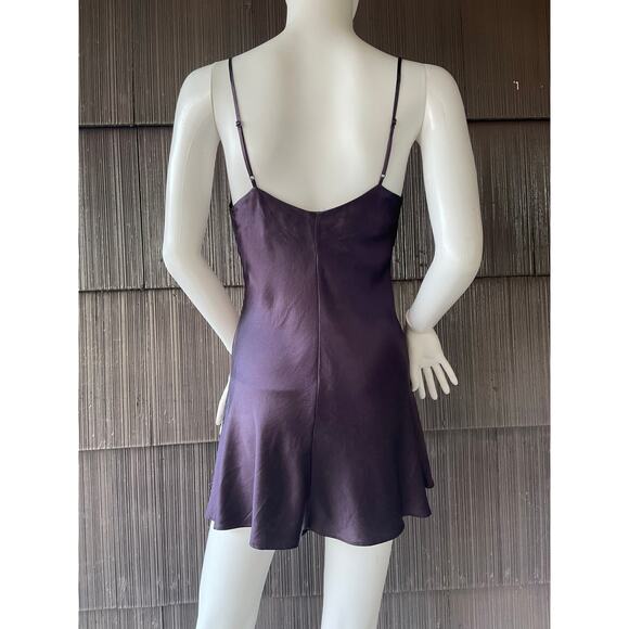 🔥Vintage Y2K 100% Silk Victorias Secret Purple Slip Dress Mini Camisole XS - Picture 6 of 13